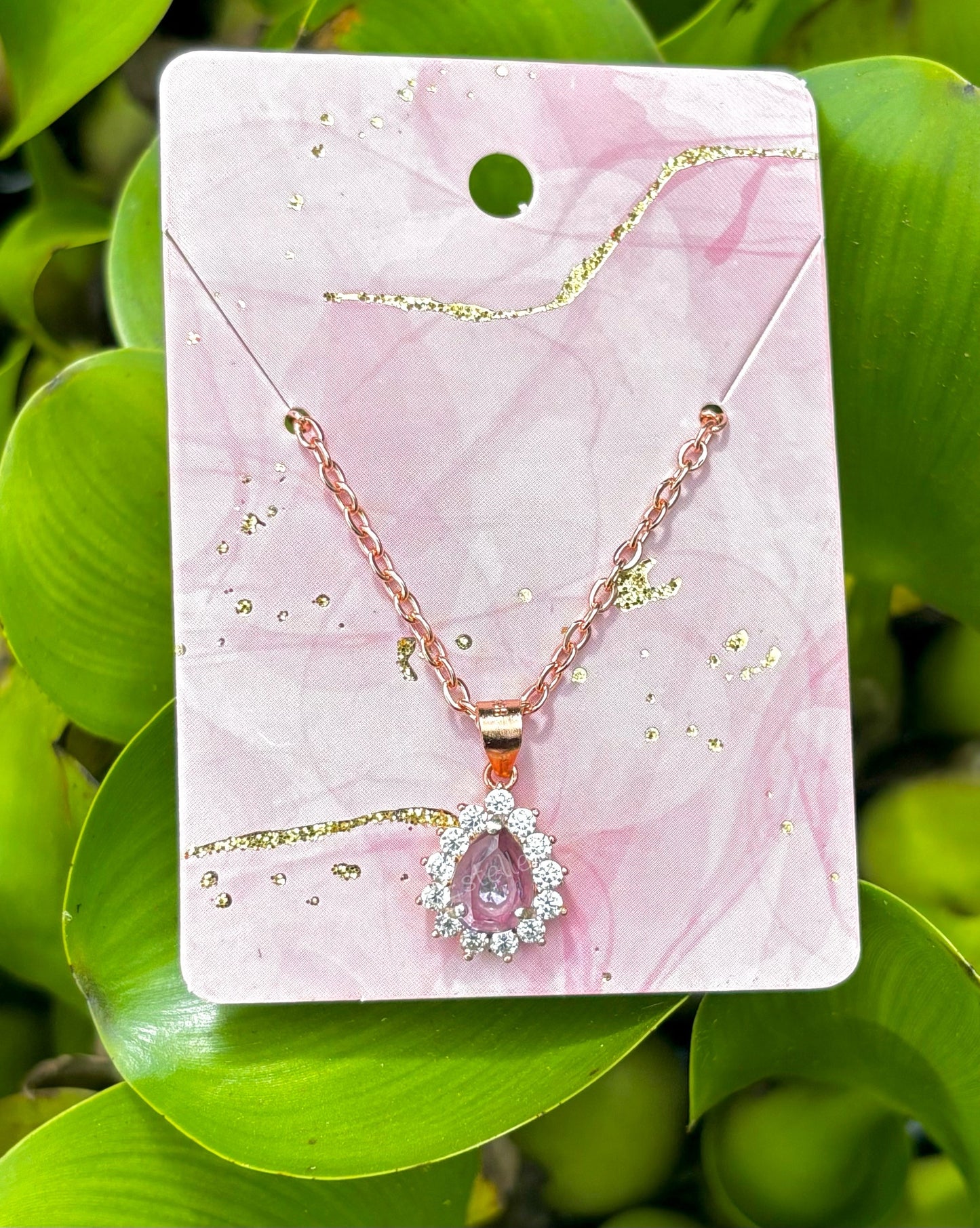 Dazzling Teardrop Pendant