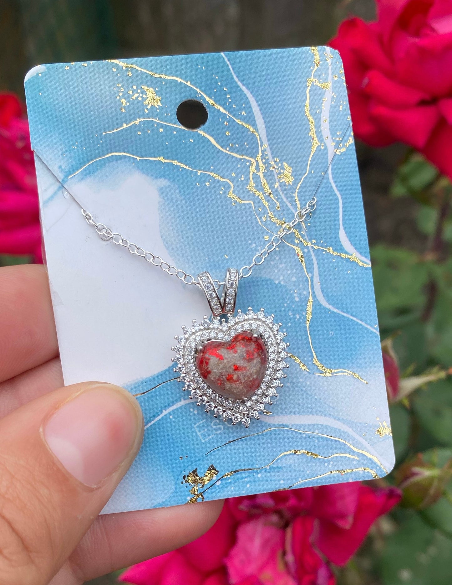 Bursting Heart Necklace