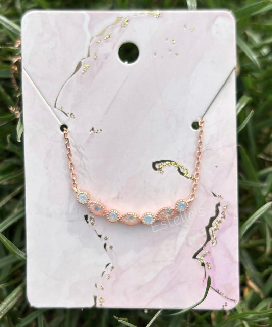 Birthstone Row Necklace