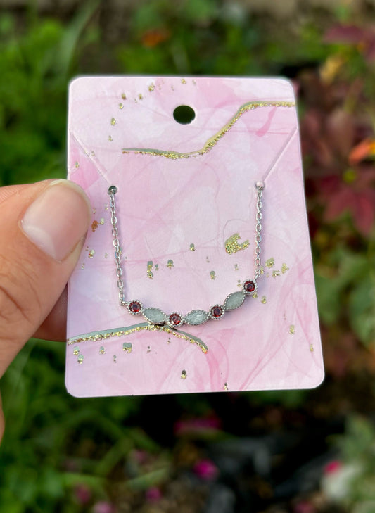 Birthstone Row Necklace