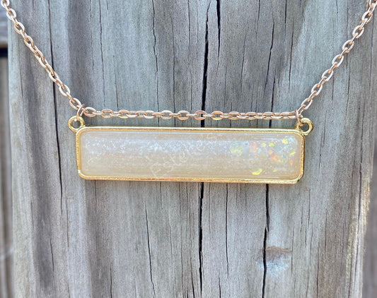 Horizontal Memory Bar Necklace